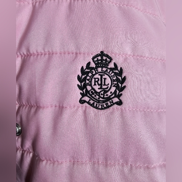 Ralph Lauren Women's Jacket Black/Pink Equestrian Style Size Medium - Picture 2 of 7